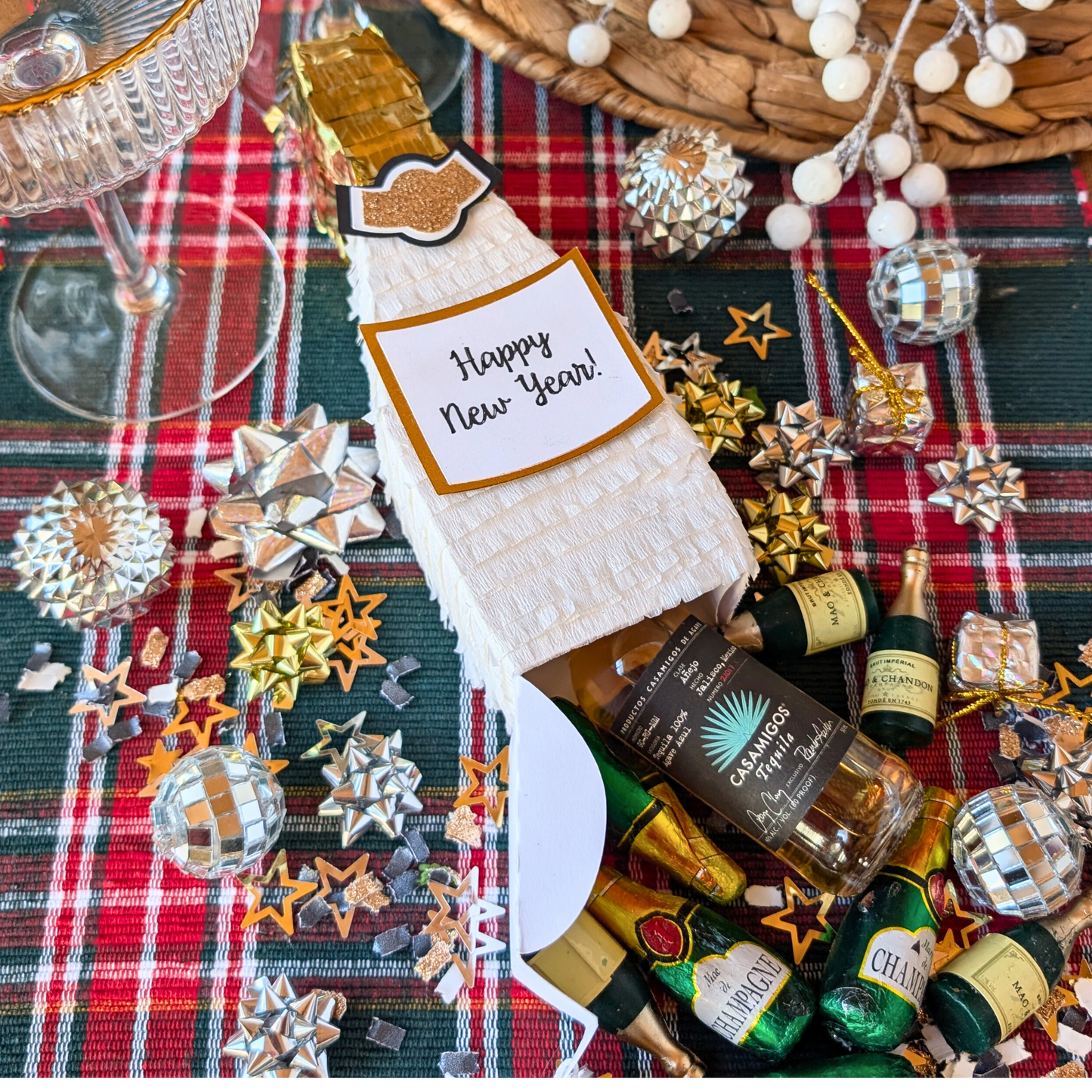 Personalized New Years Champagne Party Favors