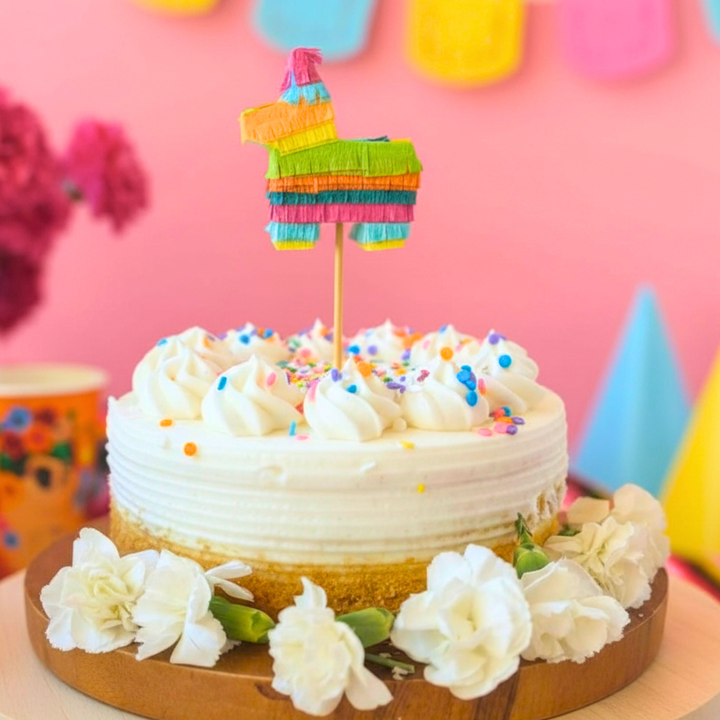 Mini Donkey Piñata Cake Topper | Mixed Brights