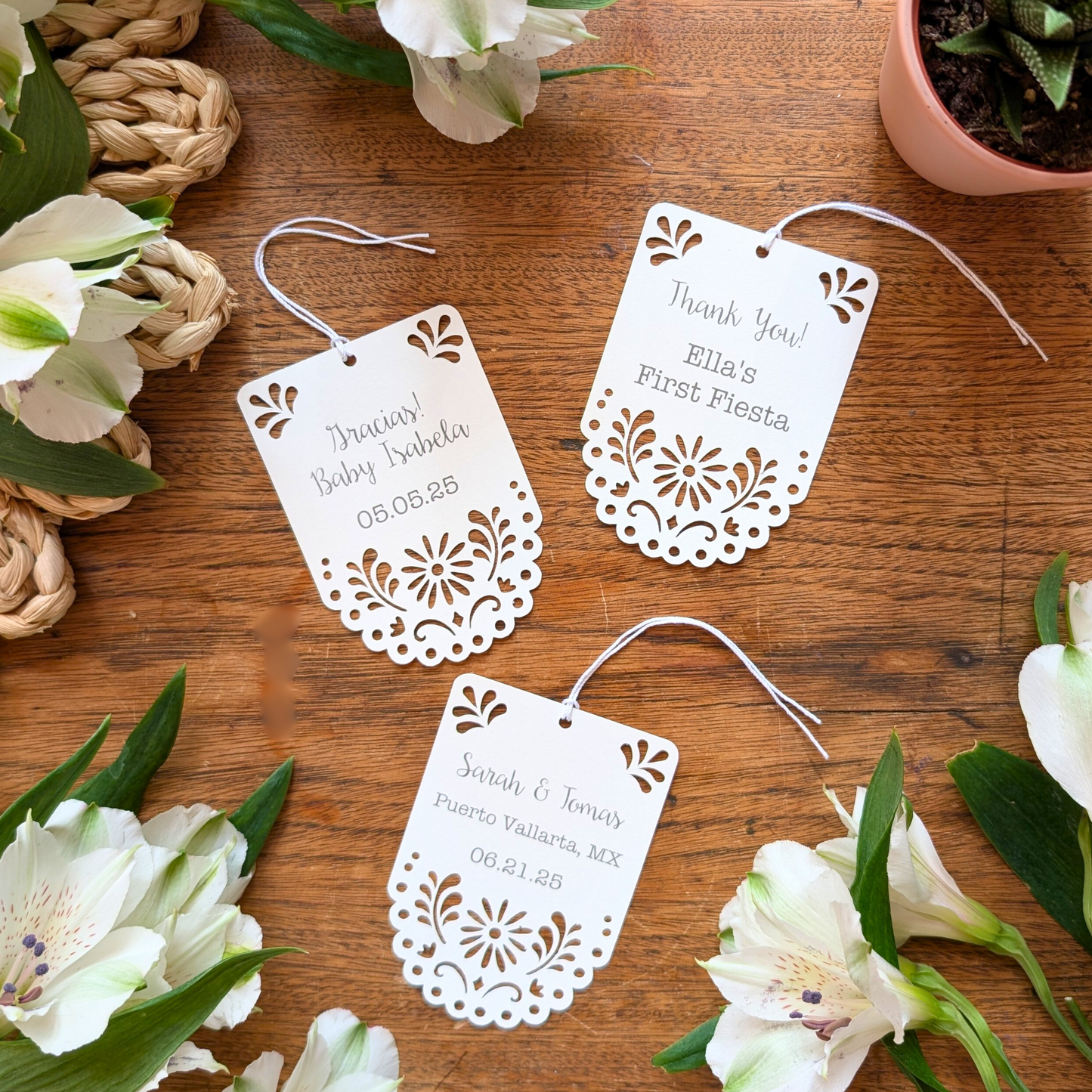Custom Wedding Favor Gift Tags