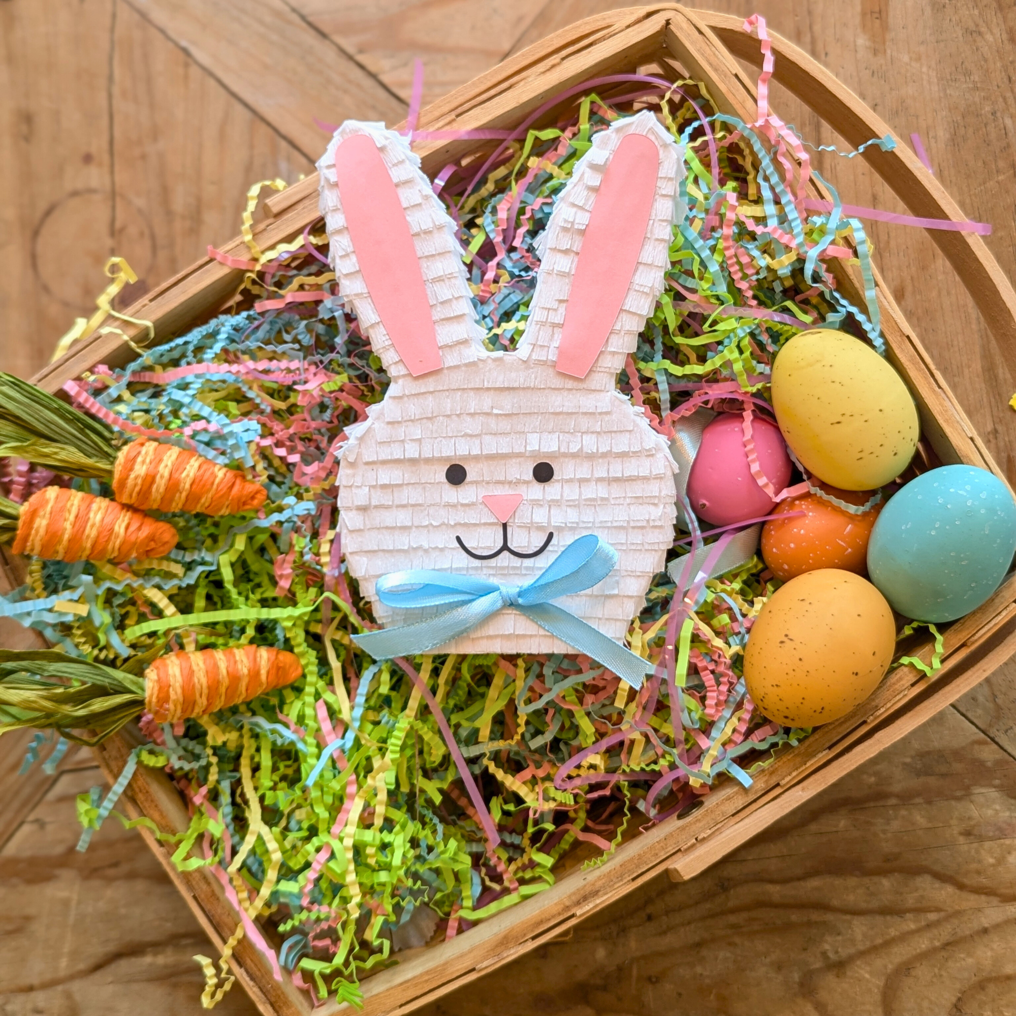 succulents in easter bunny bag Easter Bunny Basket Stuffer