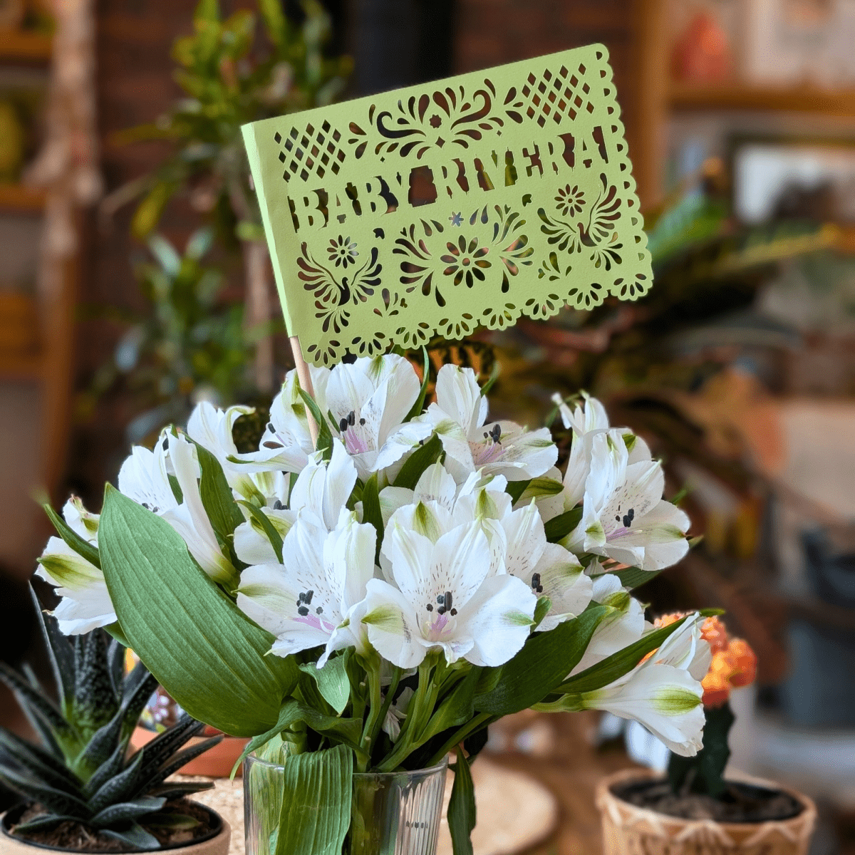 Baby Blue Cielito Lindo Baby Shower Flags - Lula Flora