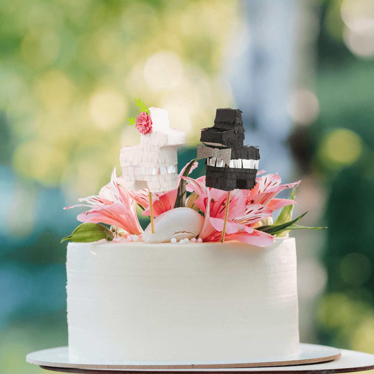 Bride and Groom Fiesta Wedding Cake Toppers | Set of 2 - Lula Flora