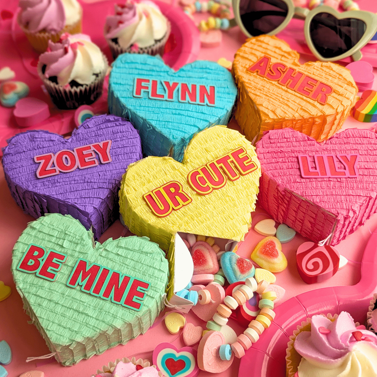 Candy Heart Valentine - Personalized - Lula Flora