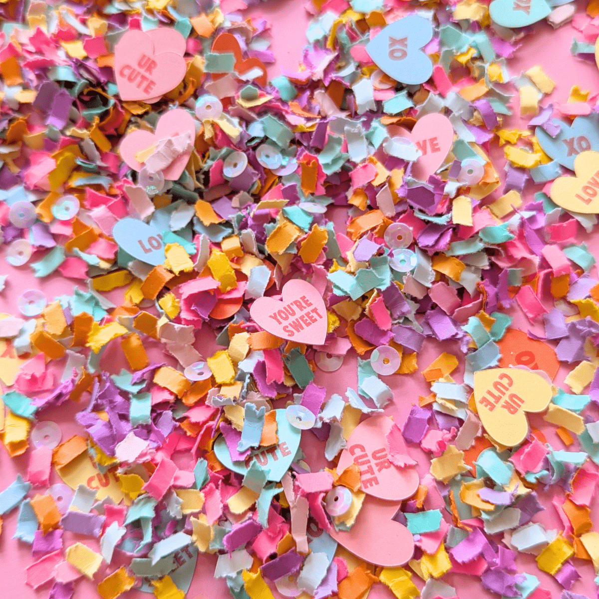 Candy Heart Valentine's Confetti - Lula Flora