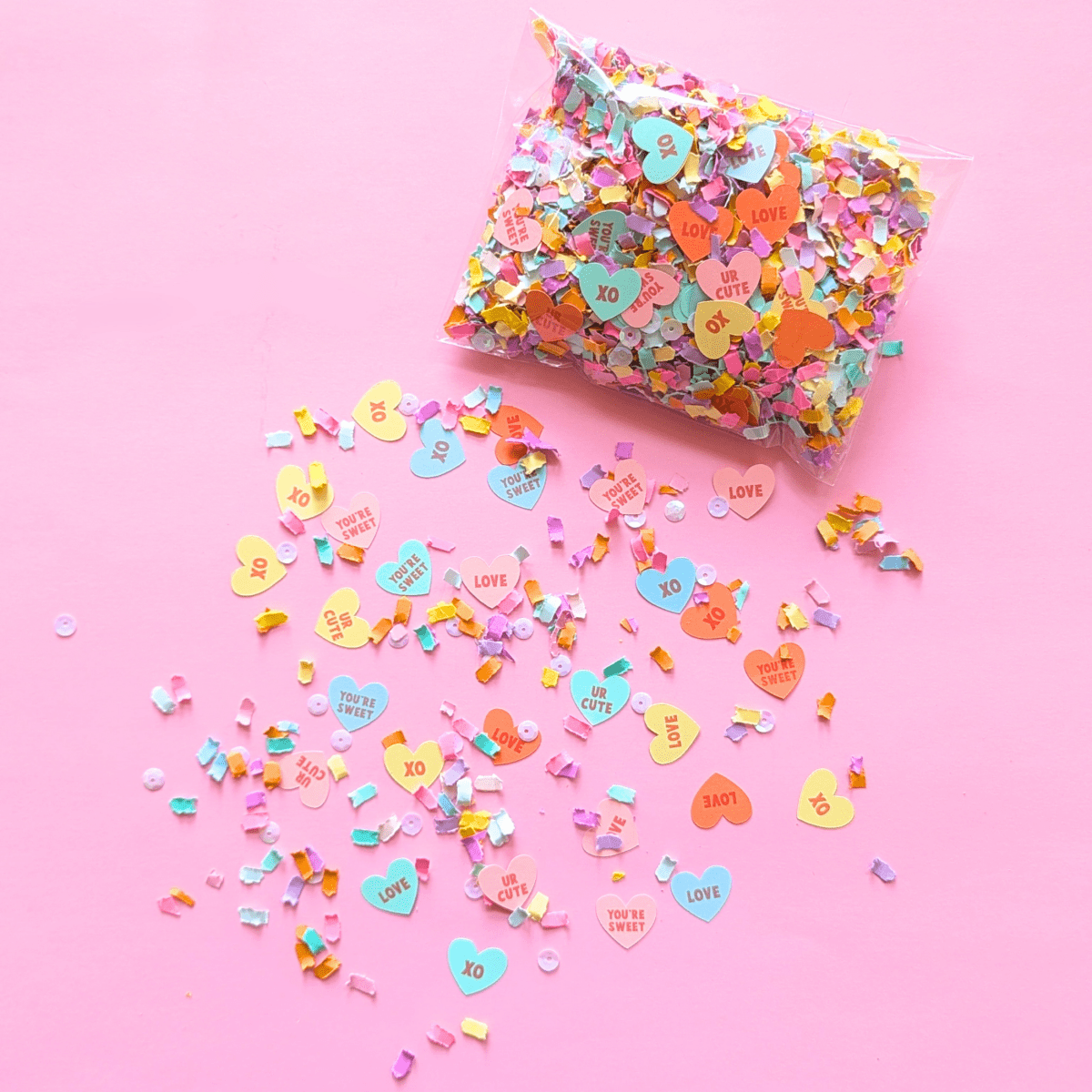 Candy Heart Valentine's Confetti - Lula Flora