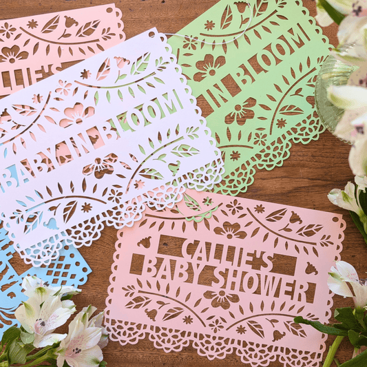 Custom Baby in Bloom Shower Banner - Lula Flora