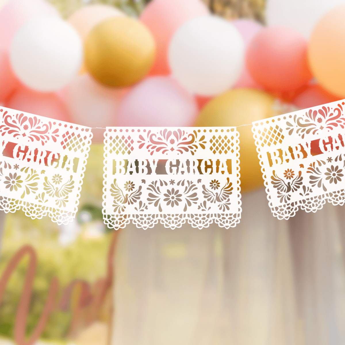 Custom Papel Picado Baby Blue Cielito Lindo Banner - Lula Flora