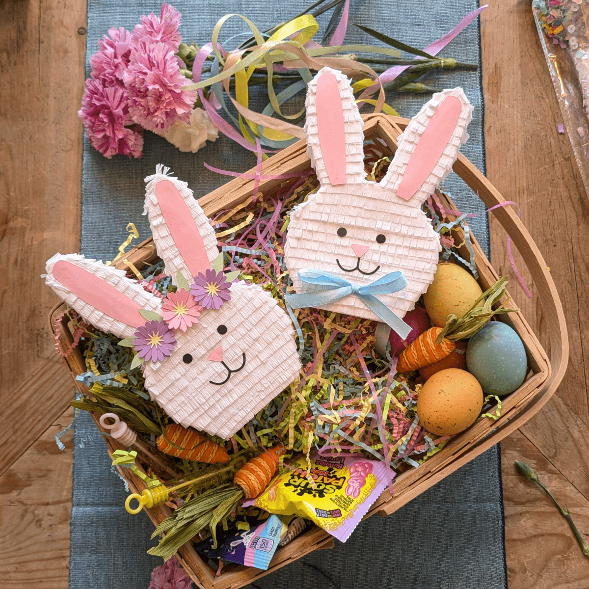 Easter Bunny Basket Stuffer - Boy Bunny Fillable Gift Box - Lula Flora