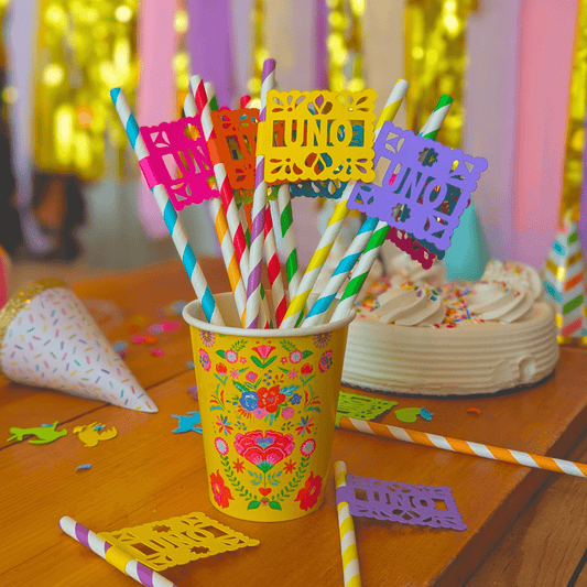 First Fiesta Party Paper Straws - Lula Flora