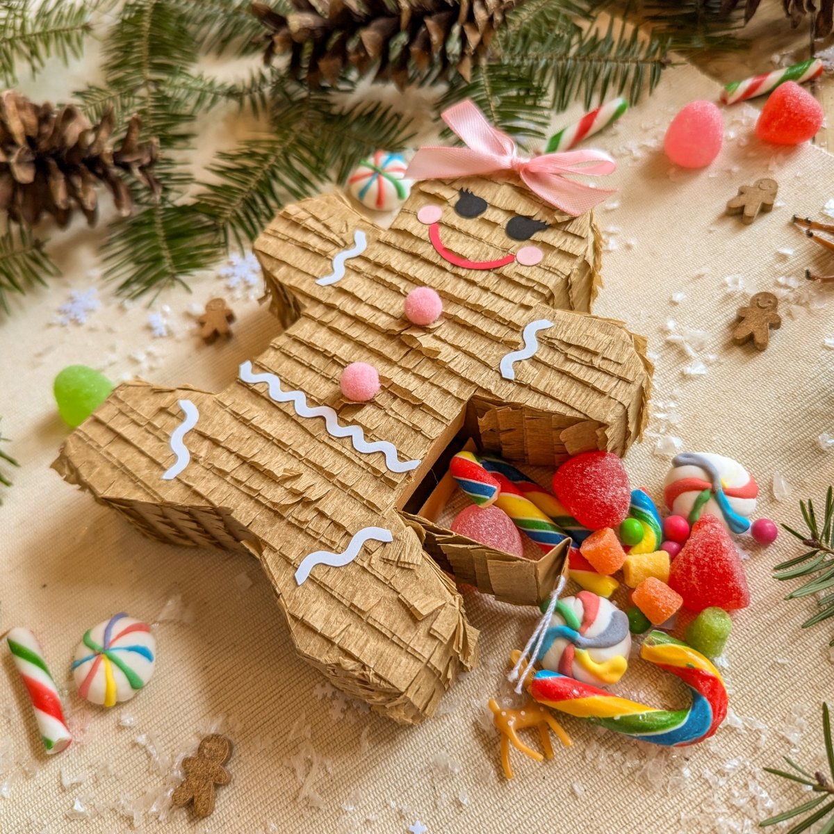 Gingerbread Holiday Treat Box - Boy - Lula Flora