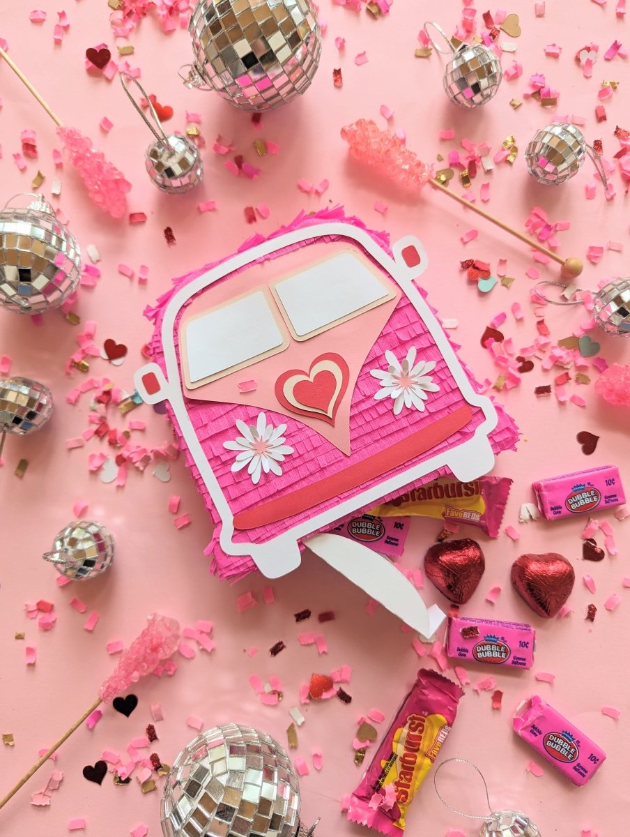Hippie Van Valentine Mini Piñata - Lula Flora