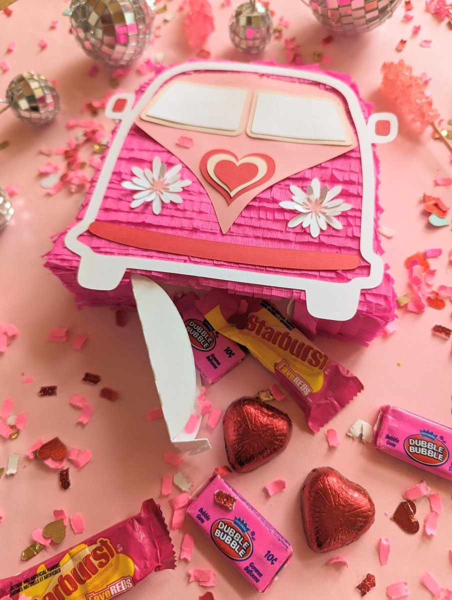 Hippie Van Valentine Mini Piñata - Lula Flora