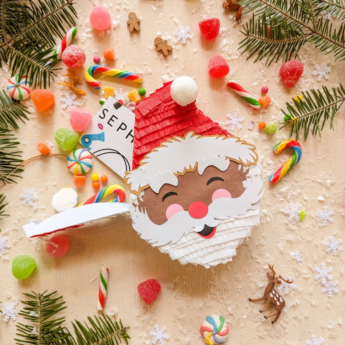 Jolly Santa Christmas Gift Box - Dark - Lula Flora