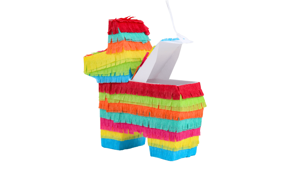 Mini Donkey Piñata Party Favors - Bright Boy Mix | Set of 3 - Lula Flora