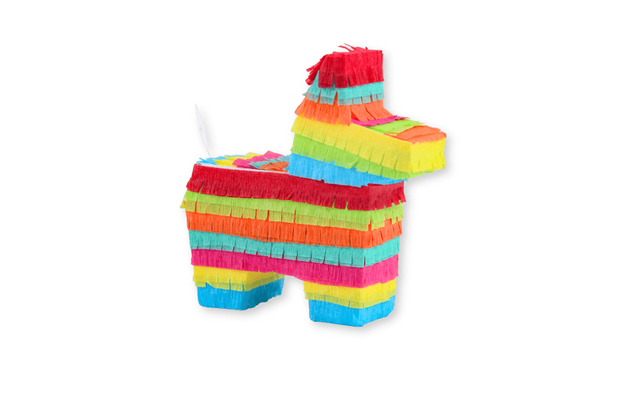 Mini Donkey Piñata Party Favors - Bright Boy Mix | Set of 3 - Lula Flora