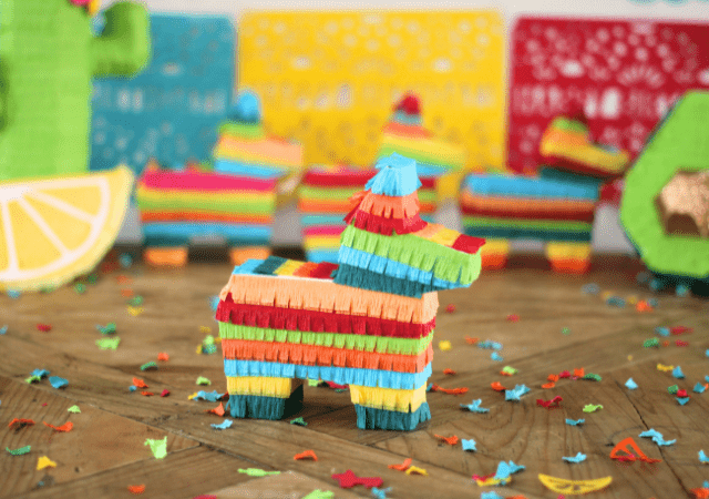 Mini Donkey Piñata Party Favors - Bright Boy Mix | Set of 3 - Lula Flora
