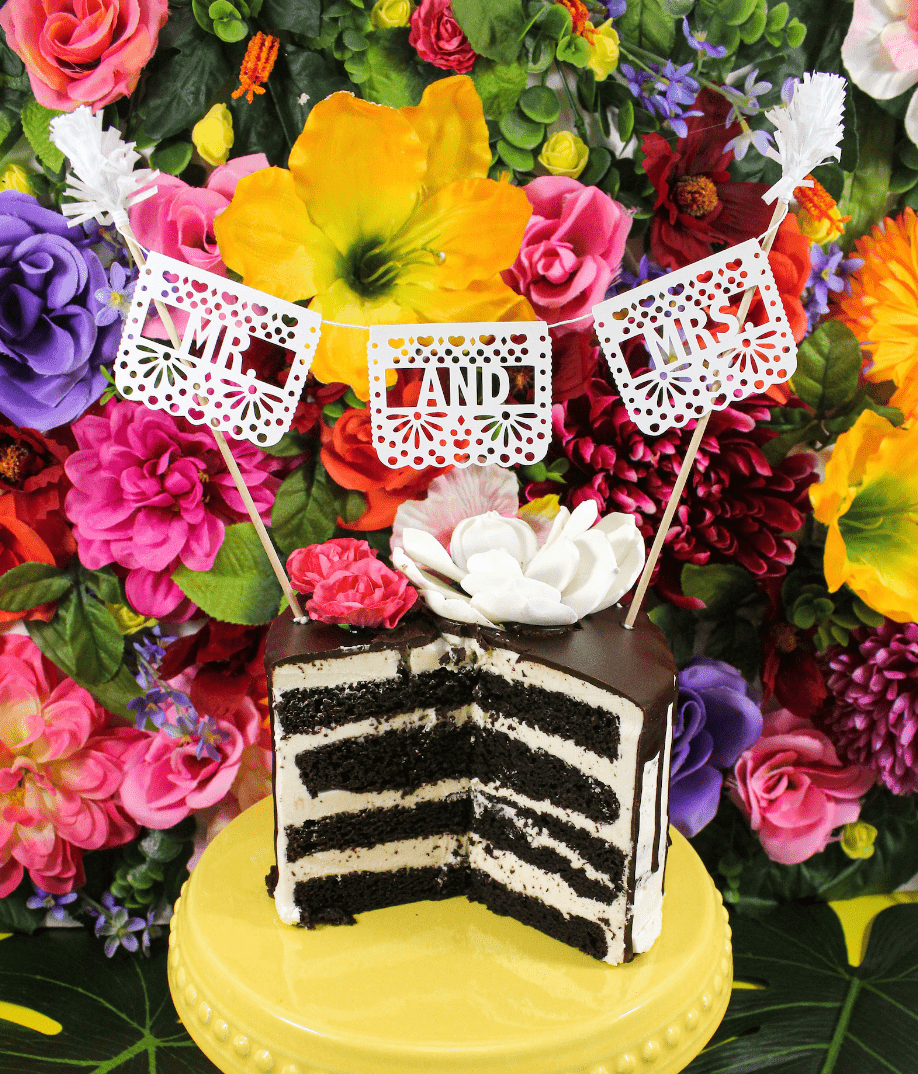 Mr. and Mrs. Wedding Cake Topper - Lula Flora