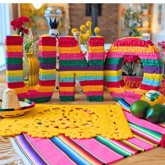 Piñata Style Fringe Letter and Number Decorations - Lula Flora