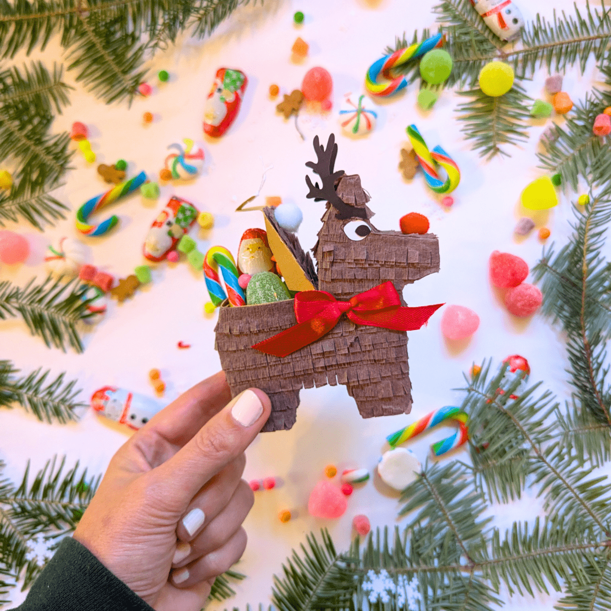 Reindeer Mini Piñata Treat Boxes - Set of 3 - Lula Flora