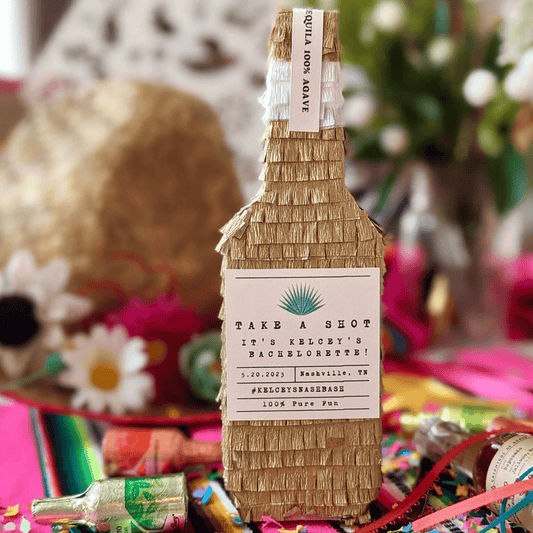 Tequila Piñata Bridesmaid Proposal Box - Gold - Lula Flora