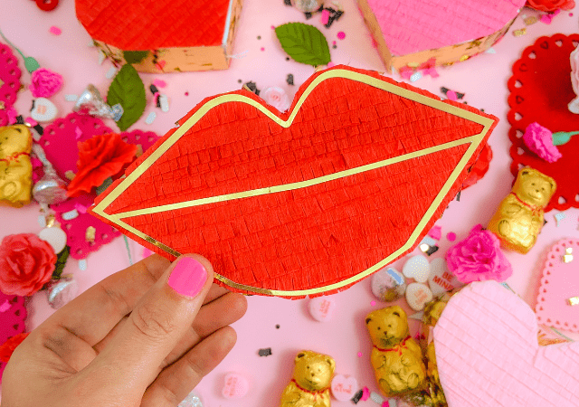 Valentine Mini Lip Piñata Candy Boxes - Lula Flora