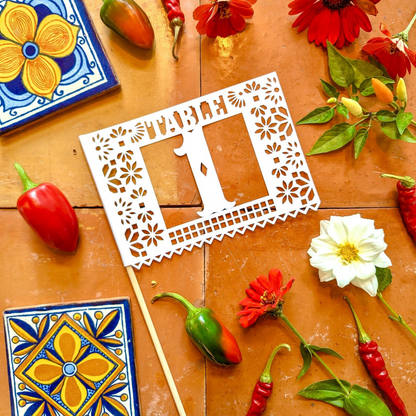 Rustic Spanish Tile Design Table Numbers