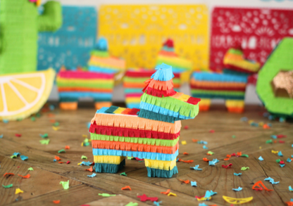 Mini Donkey Piñata Party Favors - Bright Boy Mix | Set of 3