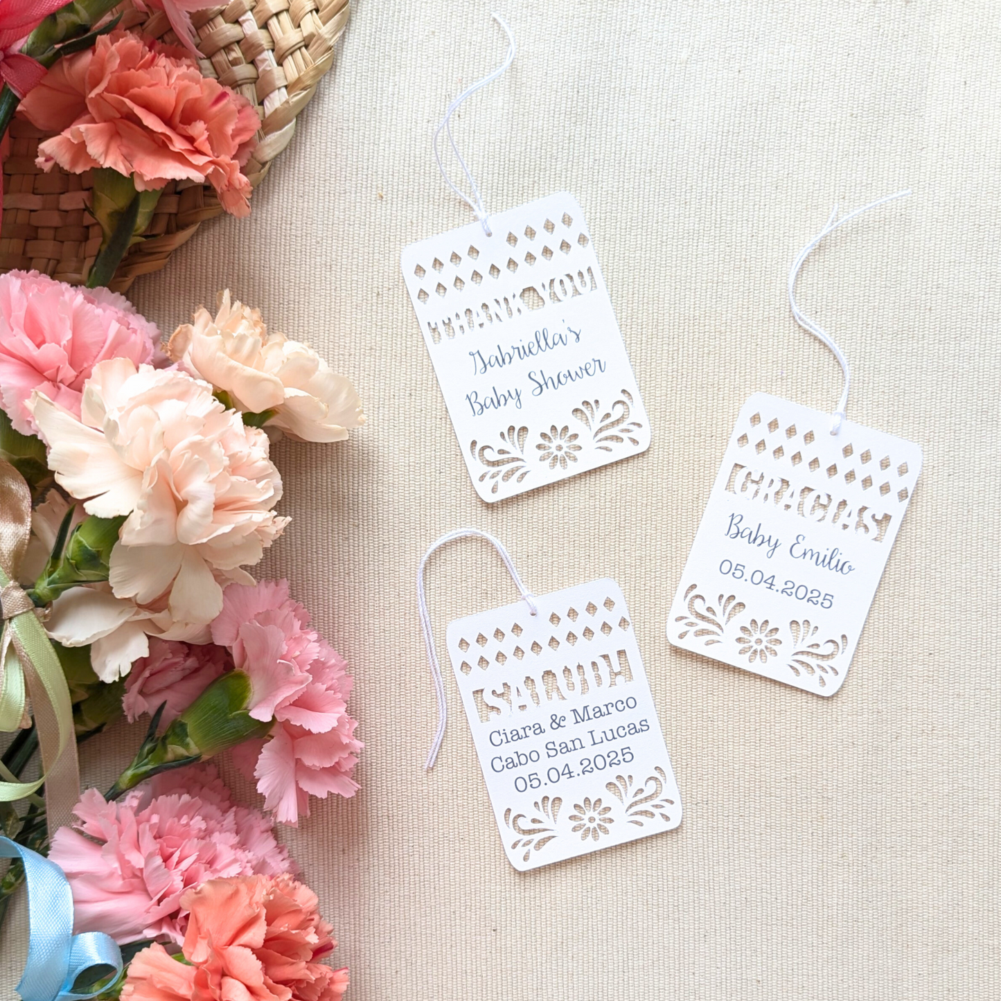 Custom Papel Picado Gift Tags