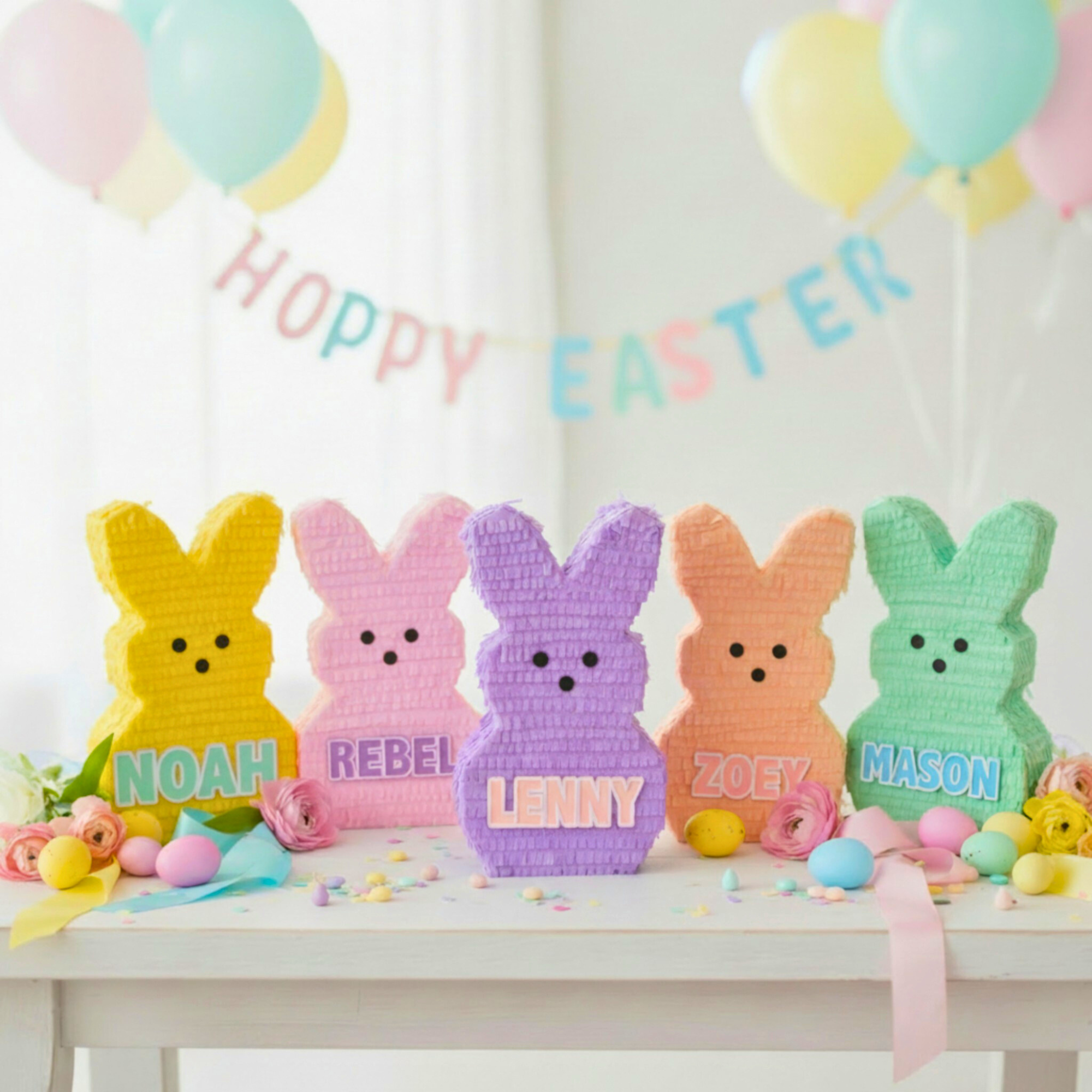 Personalized Peep Bunny Mini Piñata Gift Box - Lula Flora