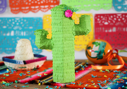 Mini Cactus Party Favor Piñata - Lime | Set of 3