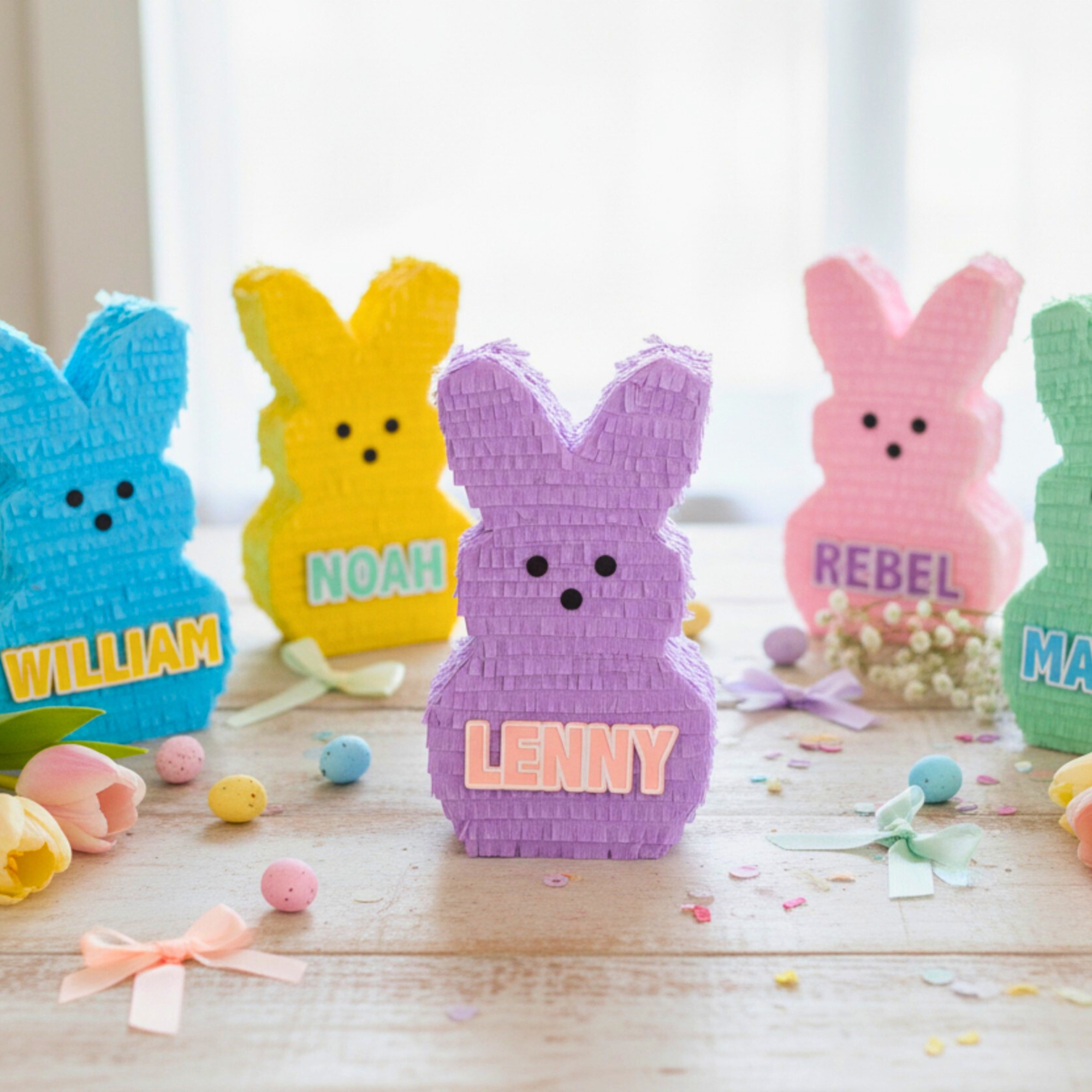 Personalized Peep Bunny Mini Piñata Gift Box - Lula Flora