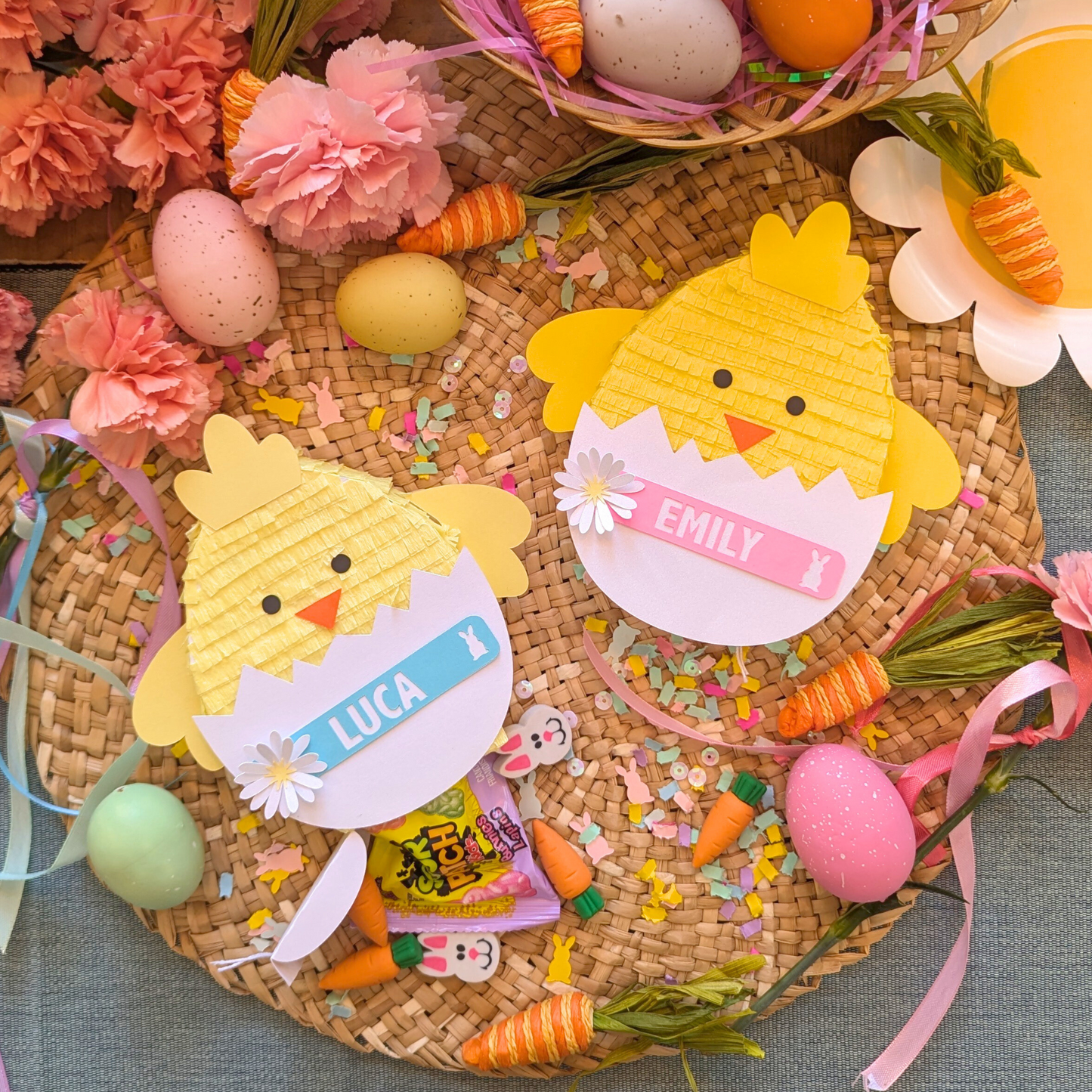 Personalized Easter Chick Basket Stuffer- Girl