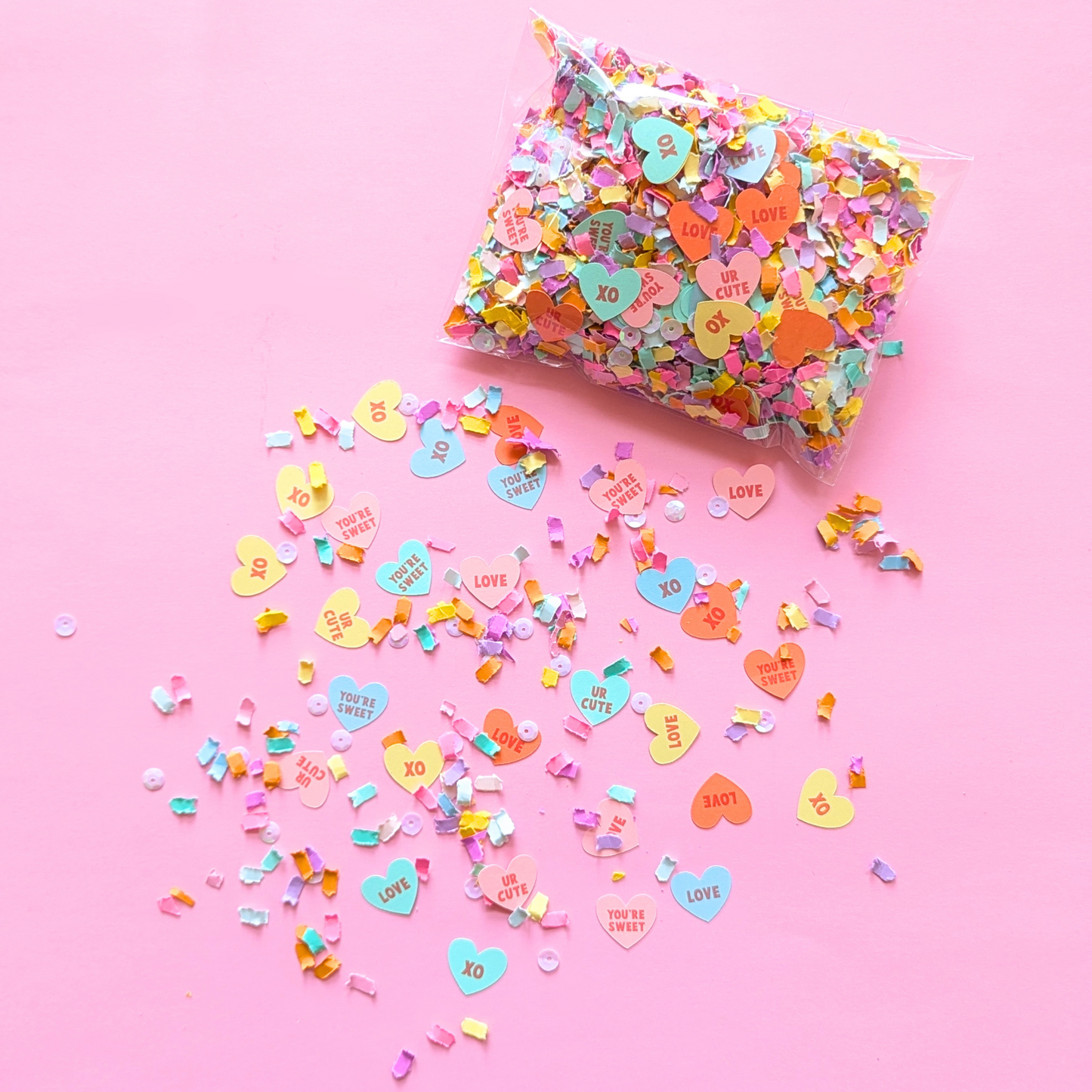 Candy Heart Valentine's Confetti