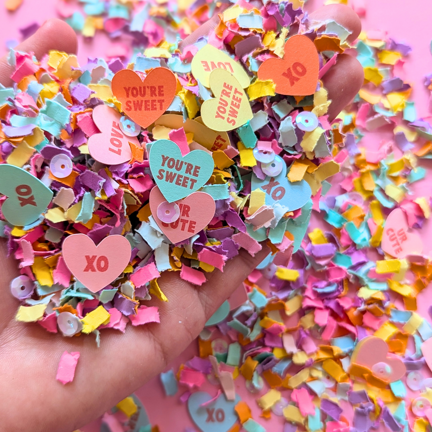 Candy Heart Valentine's Confetti