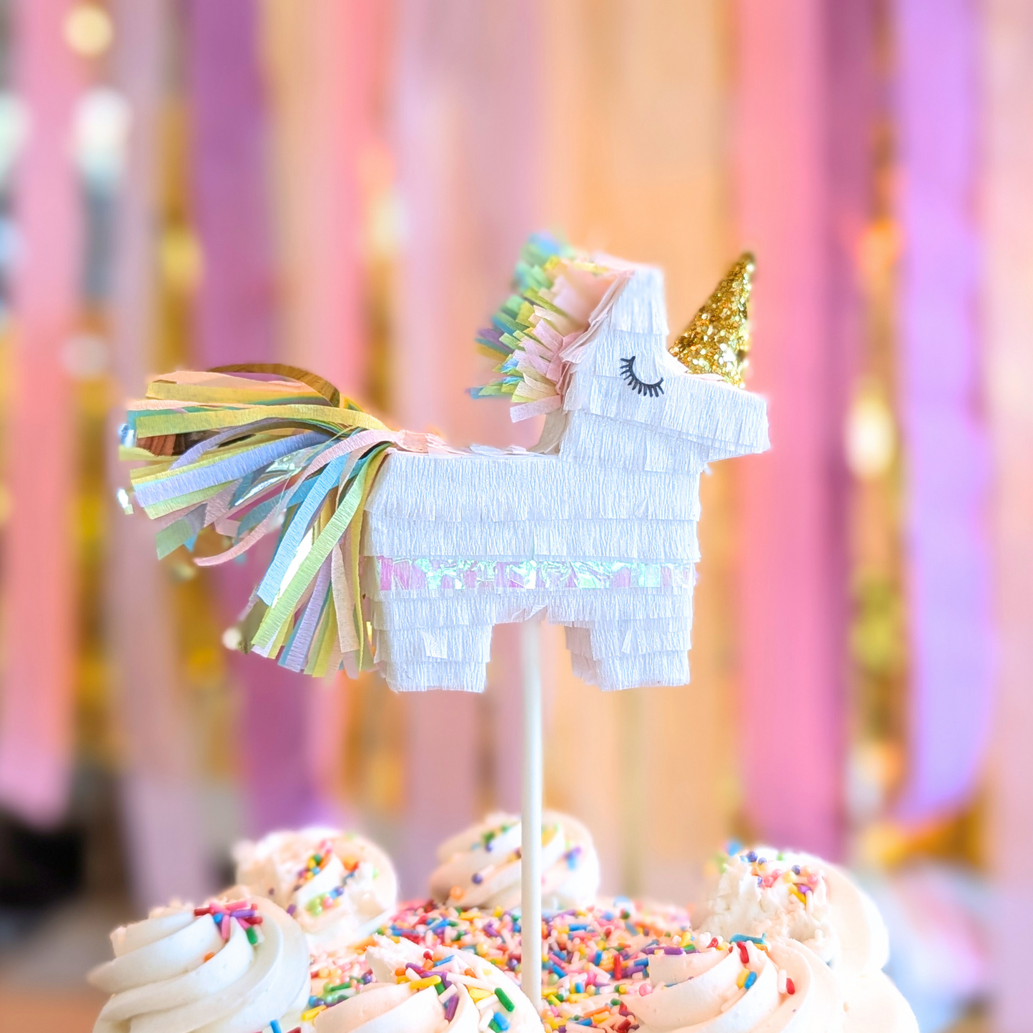 Unicorn Birthday Cake Topper