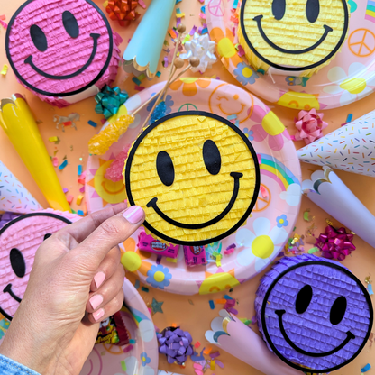 Smiley Face Mini Piñata Party Favor