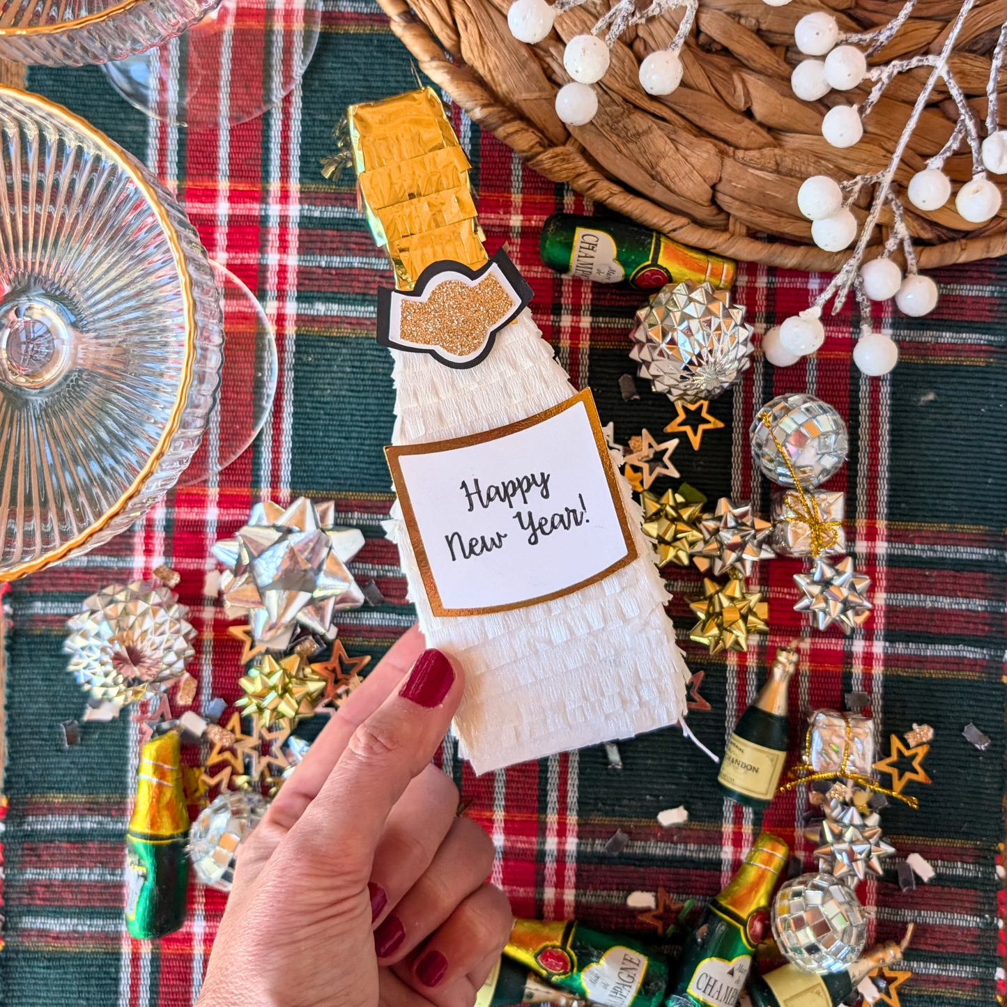 Personalized New Years Champagne Party Favors