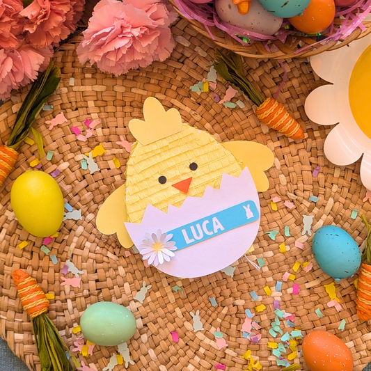 Personalized Easter Chick Basket Stuffer- Boy