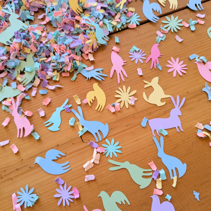 Pastel Fiesta Confetti - Otomi Animals