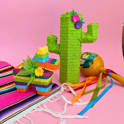 Mini Cactus Party Favor Piñata - Lime | Set of 3