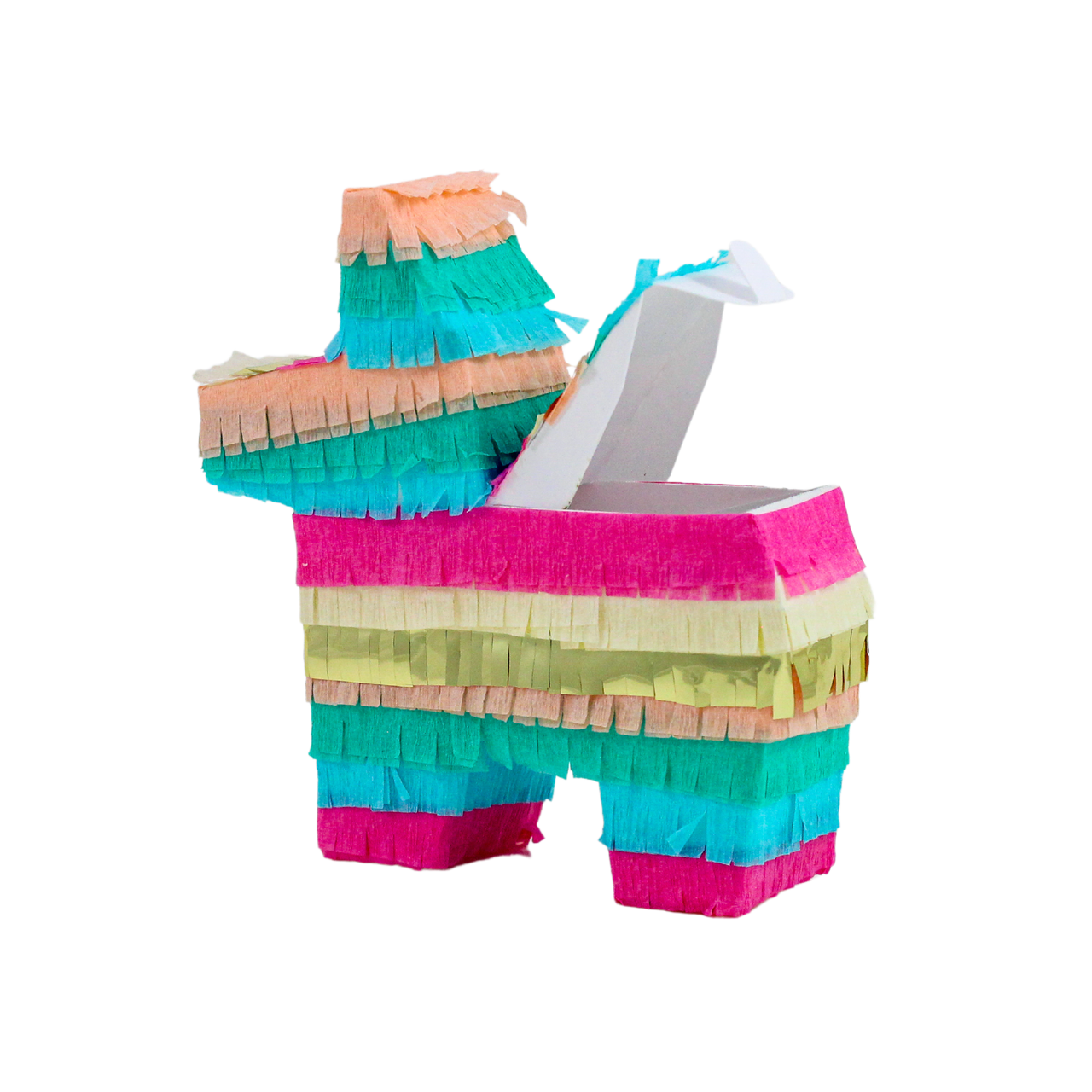 Mini Donkey Piñata Set of 3 - With Blue, Pink & Gold