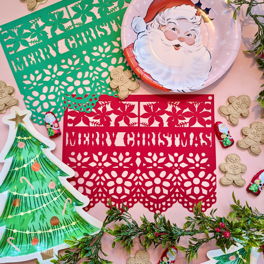 Papel Picado Holiday Banner