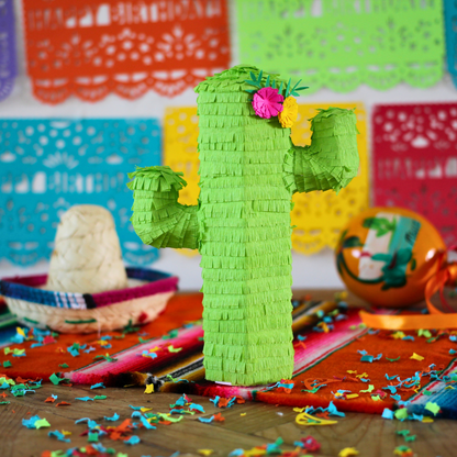 Mini Cactus Party Favor Piñata - Lime | Set of 3