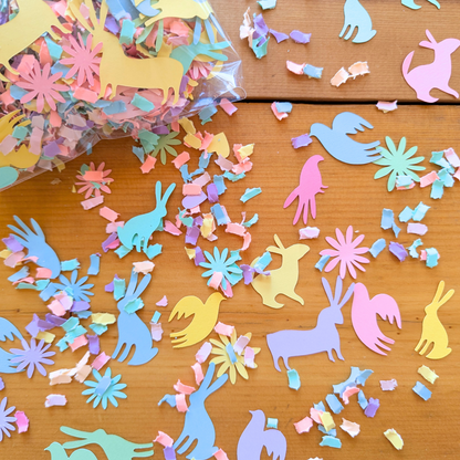 Pastel Fiesta Confetti - Otomi Animals