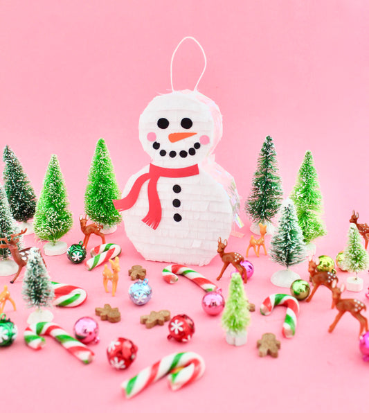 Snowman Piñata Ornament Gift Box