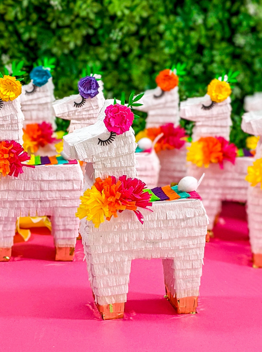 Mini Llama Piñata Party Favors | Set of 3