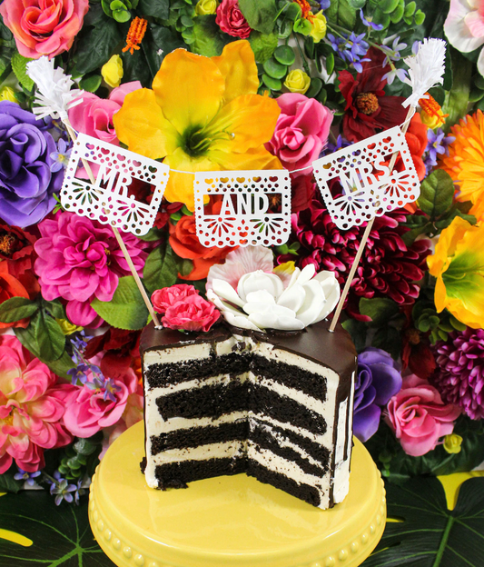 Papel Picado Wedding Cake Topper