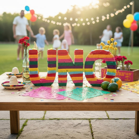 Piñata Style Fringe Letter and Number Decorations