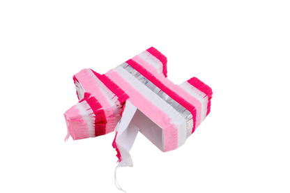 Mini Donkey Piñata Party Favors - Pink and Silver Mix | Set of 3