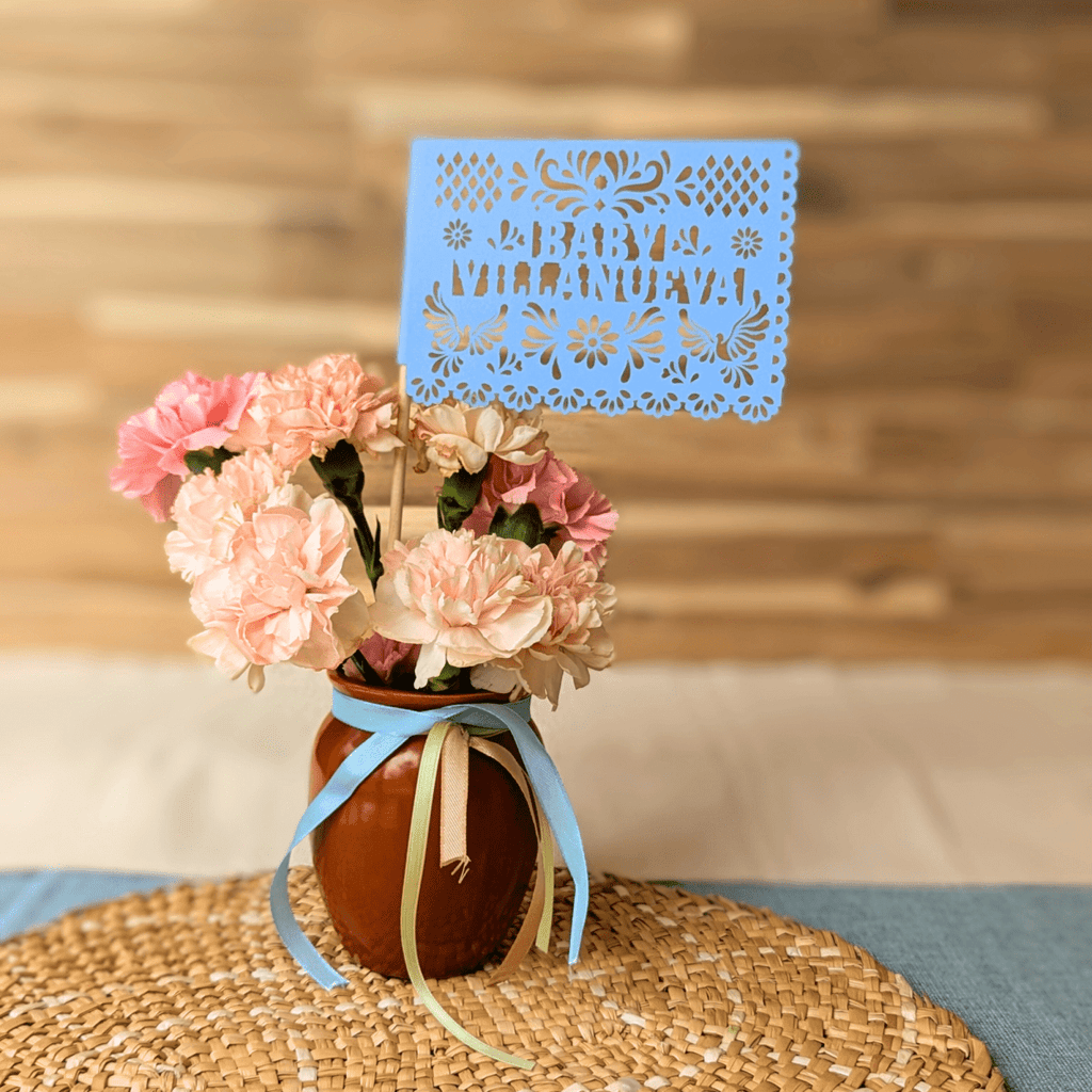Blush Pink Cielito Lindo Baby Shower Flags - Lula Flora